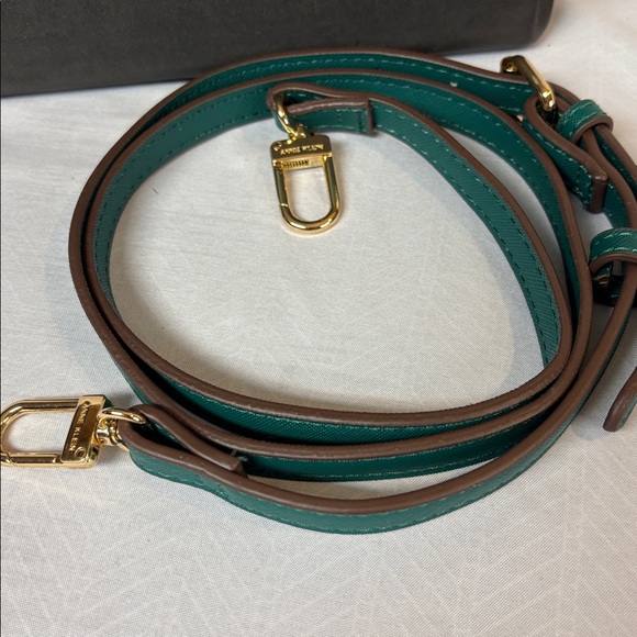 Anne Klein Teal Mini Crossbody with Gold Chain - Picture 4 of 11